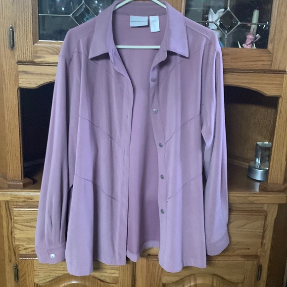 Alfred Dunner Jackets & Blazers - Alfred Dunner very soft long sleeve size 14 I use it as a blazer lavender